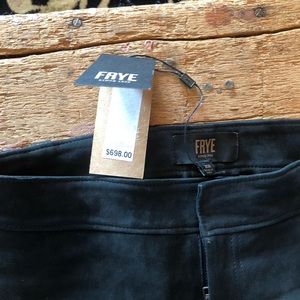 Frye skinny stretch leather pants XS
